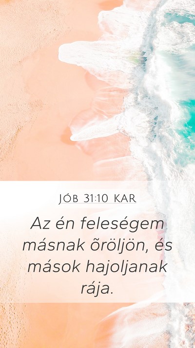 Jób 31:10 KAR Bible Verse Image