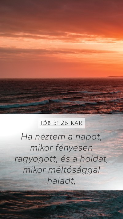 Jób 31:26 KAR Bible Verse Image