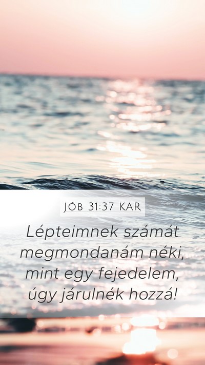 Jób 31:37 KAR Bible Verse Image