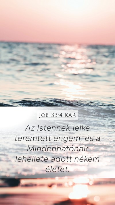 Jób 33:4 KAR Bible Verse Image
