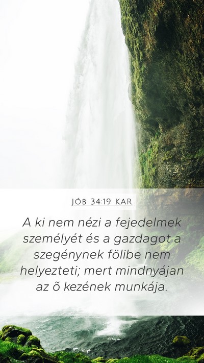 Jób 34:19 KAR Bible Verse Image