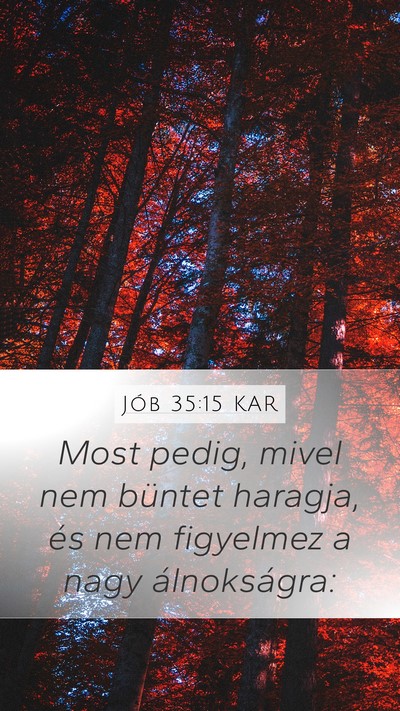 Jób 35:15 KAR Bible Verse Image