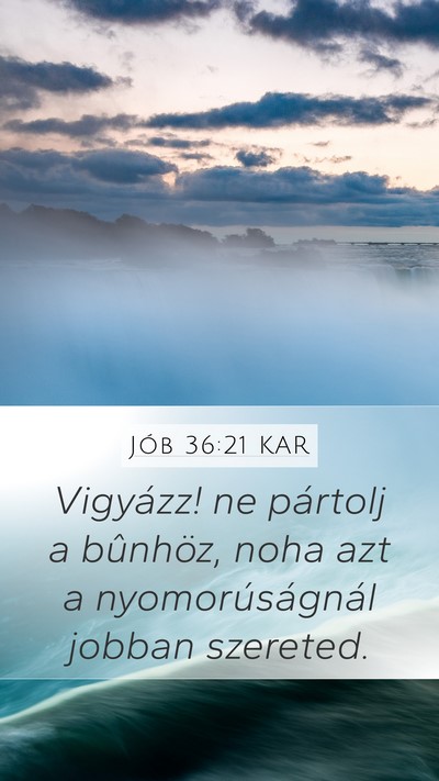 Jób 36:21 KAR Bible Verse Image