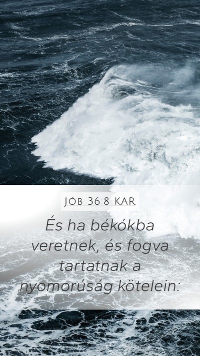 Jób 36:8 KAR Bible Verse Image