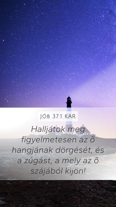 Jób 37:1 KAR Bible Verse Image