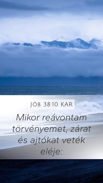 Jób 38:10 KAR Bible Verse Image
