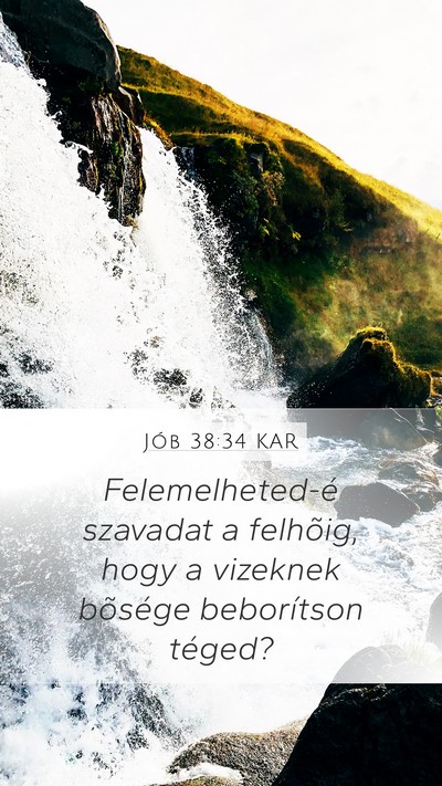 Jób 38:34 KAR Bible Verse Image