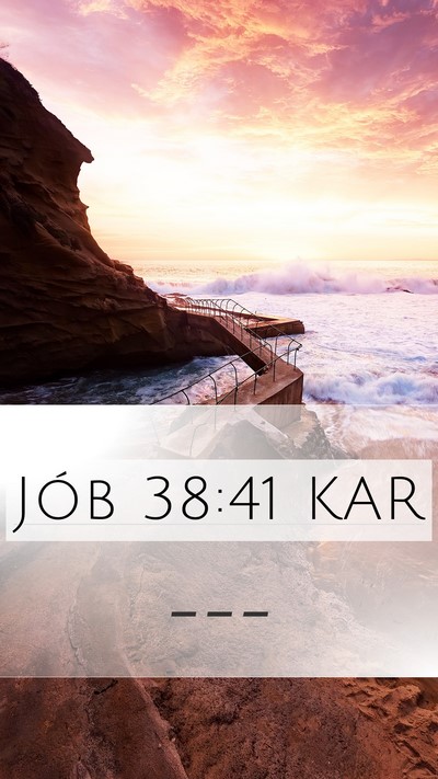 Jób 38:41 KAR Bible Verse Image