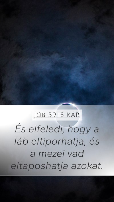 Jób 39:18 KAR Bible Verse Image