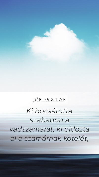 Jób 39:8 KAR Bible Verse Image