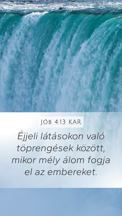 Jób 4:13 KAR Bible Verse Image