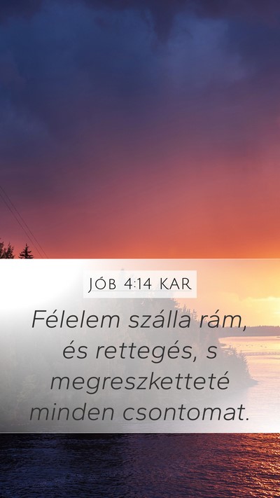 Jób 4:14 KAR Bible Verse Image