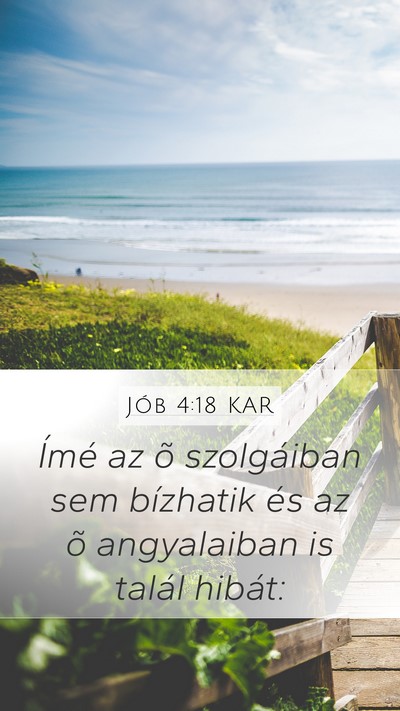 Jób 4:18 KAR Bible Verse Image