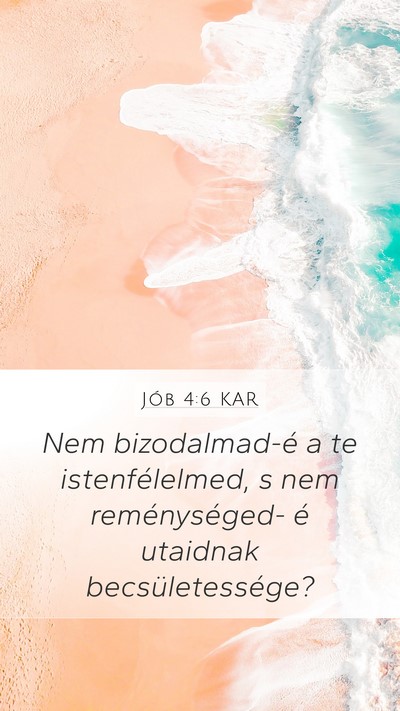 Jób 4:6 KAR Bible Verse Image