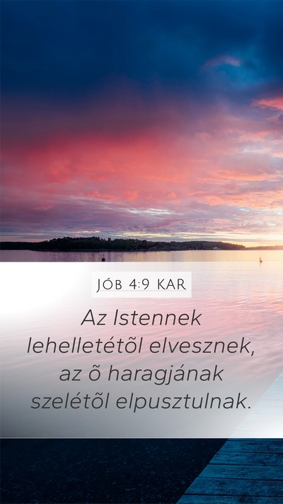 Jób 4:9 KAR Bible Verse Image