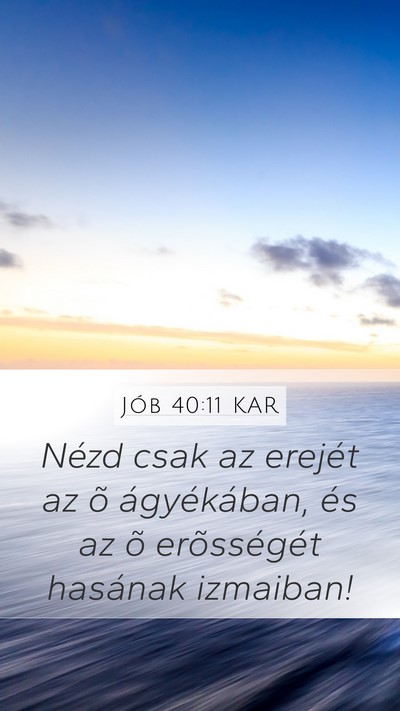 Jób 40:11 KAR Bible Verse Image