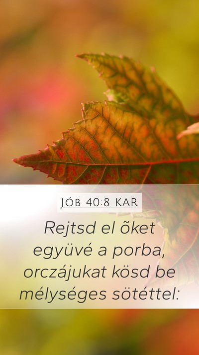 Jób 40:8 KAR Bible Verse Image