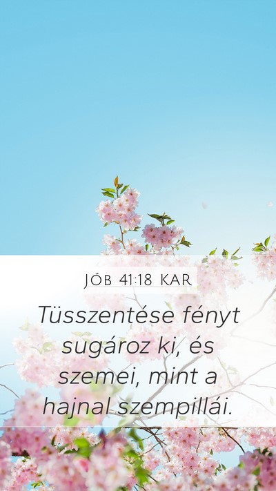 Jób 41:18 KAR Bible Verse Image