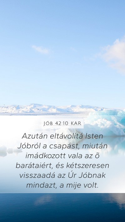 Jób 42:10 KAR Bible Verse Image