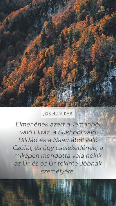 Jób 42:9 KAR Bible Verse Image