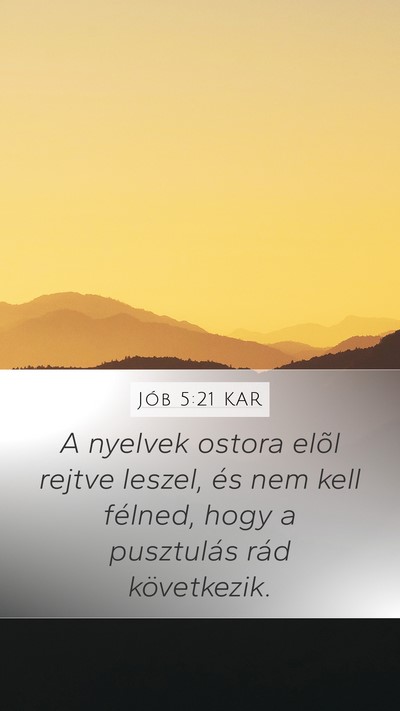 Jób 5:21 KAR Bible Verse Image