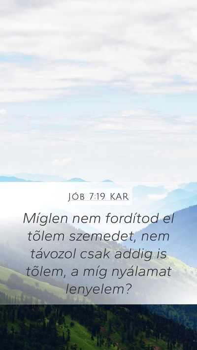 Jób 7:19 KAR Bible Verse Image