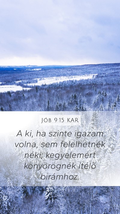 Jób 9:15 KAR Bible Verse Image