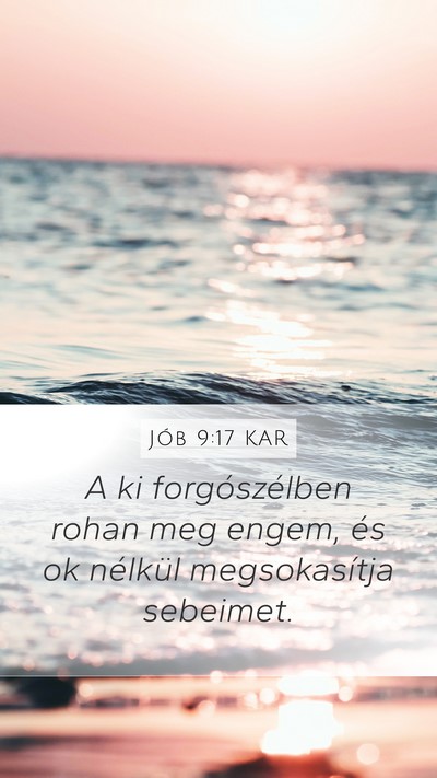 Jób 9:17 KAR Bible Verse Image