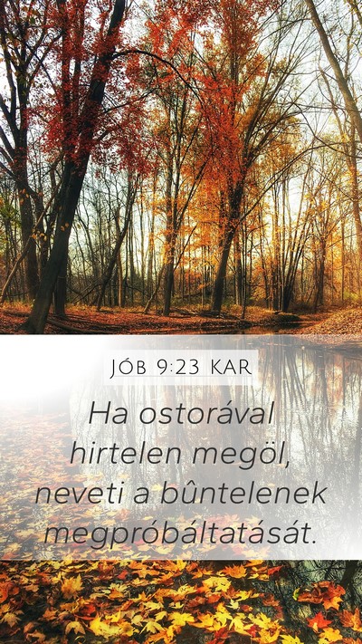 Jób 9:23 KAR Bible Verse Image