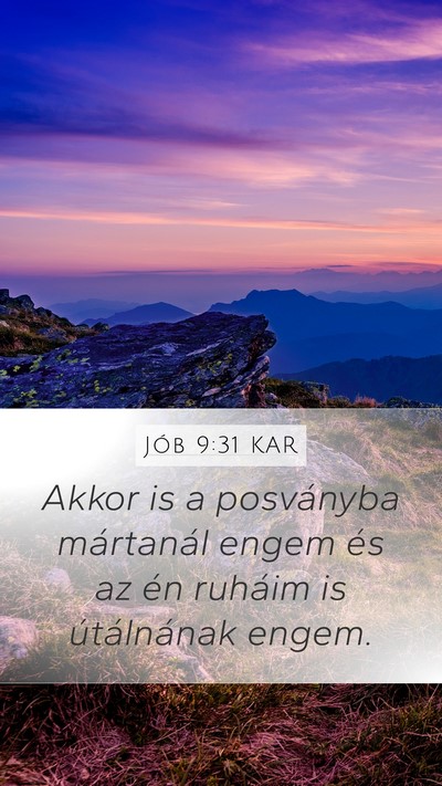 Jób 9:31 KAR Bible Verse Image