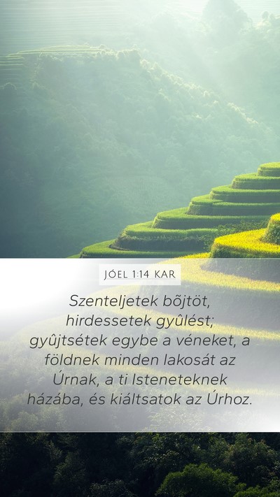 Jóel 1:14 KAR Bible Verse Image