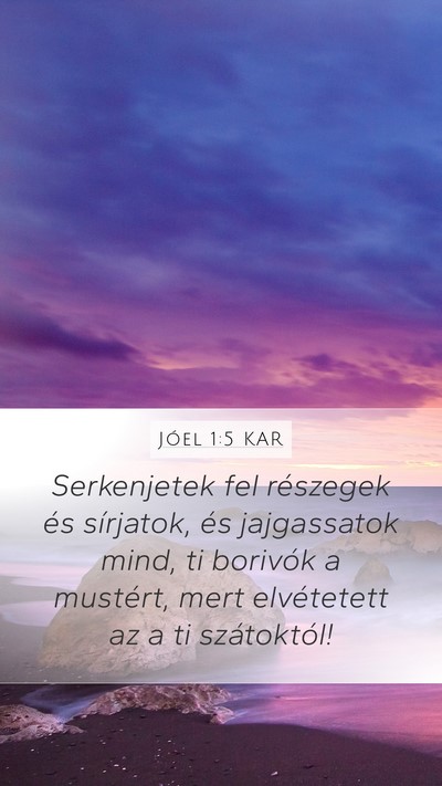 Jóel 1:5 KAR Bible Verse Image