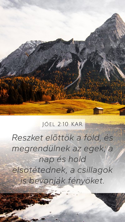 Jóel 2:10 KAR Bible Verse Image