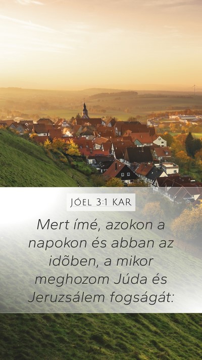 Jóel 3:1 KAR Bible Verse Image