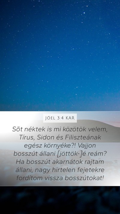 Jóel 3:4 KAR Bible Verse Image