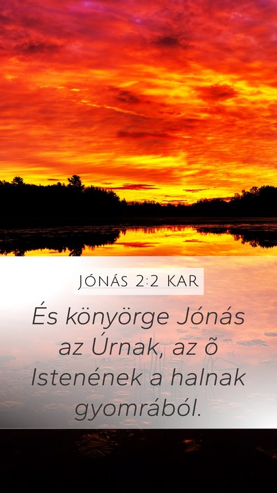 Jónás 2:2 KAR Bible Verse Image