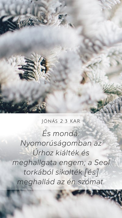 Jónás 2:3 KAR Bible Verse Image