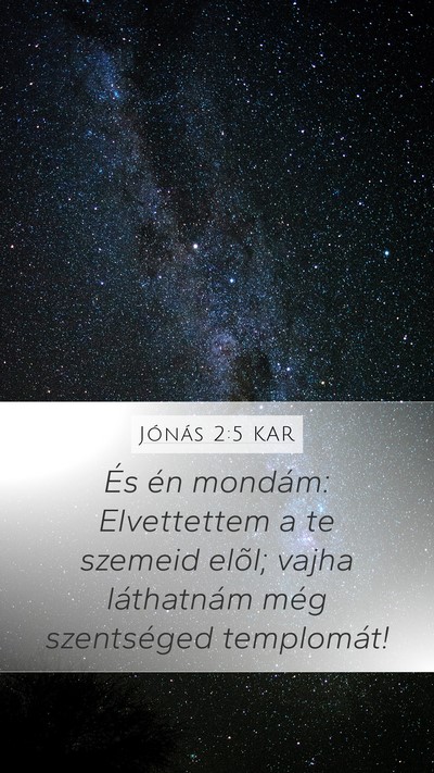 Jónás 2:5 KAR Bible Verse Image