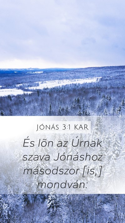 Jónás 3:1 KAR Bible Verse Image