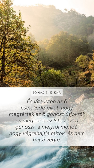 Jónás 3:10 KAR Bible Verse Image