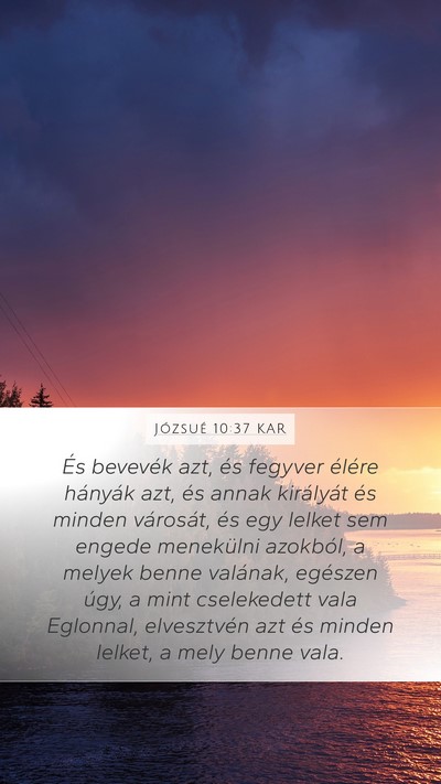 Józsué 10:37 KAR Bible Verse Image