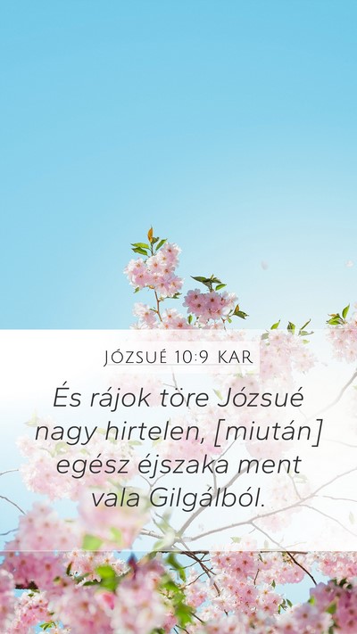 Józsué 10:9 KAR Bible Verse Image