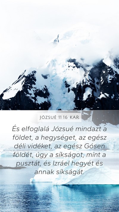 Józsué 11:16 KAR Bible Verse Image