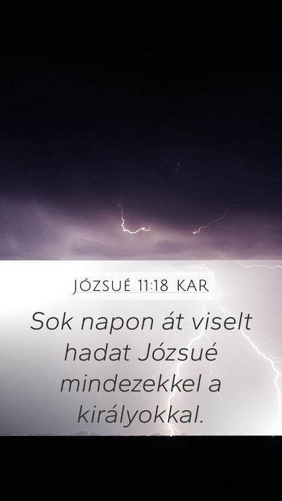Józsué 11:18 KAR Mobile Phone Wallpaper - Sok napon át viselt hadat Józsué mindezekkel a - Mobile Bible Verse Wallpaper