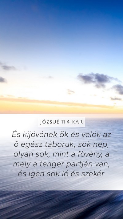 Józsué 11:4 KAR Bible Verse Image