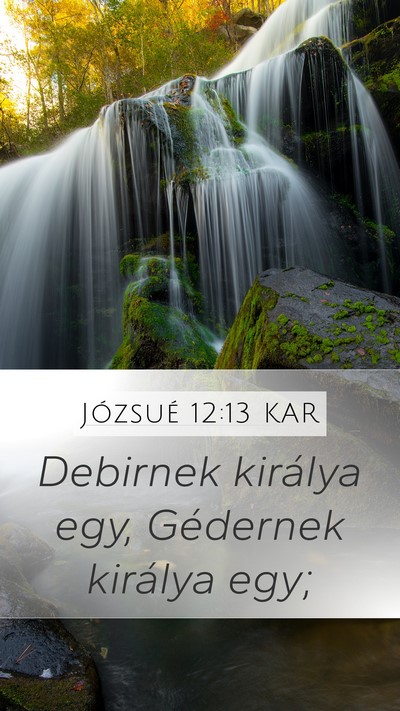 Józsué 12:13 KAR Bible Verse Image