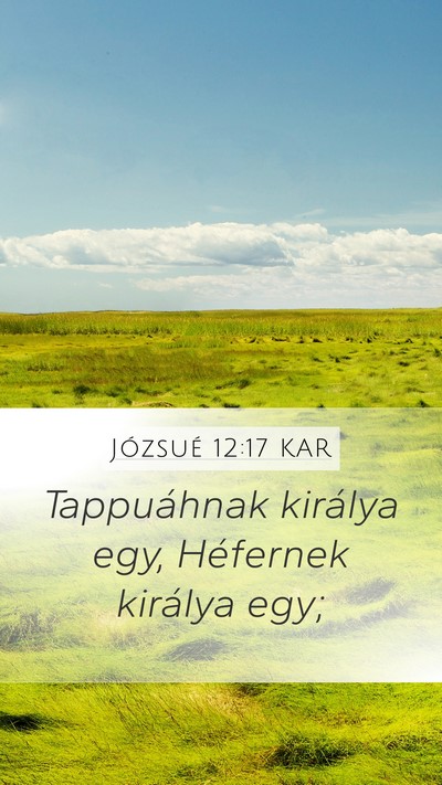 Józsué 12:17 KAR Bible Verse Image