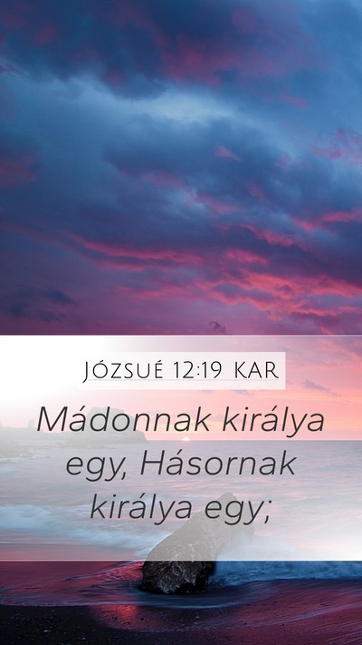 Józsué 12:19 KAR Bible Verse Image