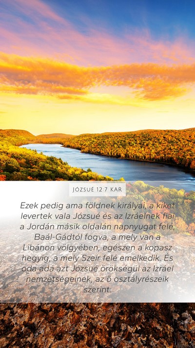 Józsué 12:7 KAR Bible Verse Image