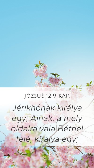 Józsué 12:9 KAR Bible Verse Image